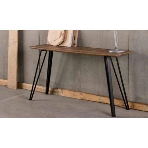 Consola moderna de roble con patas 120x40x76 cm