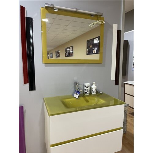 Mueble baño + espejo+lavabo cristal +Regalo Grifo.