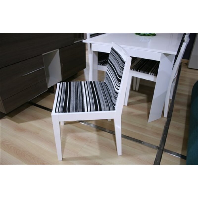 pack mesa comedor extensible + 6 sillas lacado blanco
