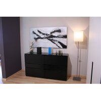 Aparador lacado color negro 160cm