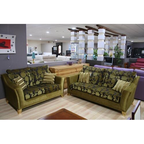 Conjunto sofas 3+2 plazas tonos verdes Angelo s/700