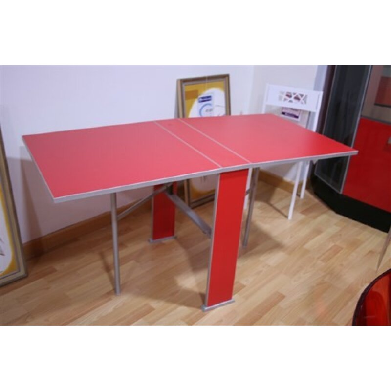 Mesa cocina consola color rojo