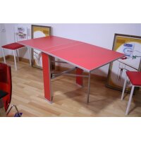 Mesa cocina consola color rojo