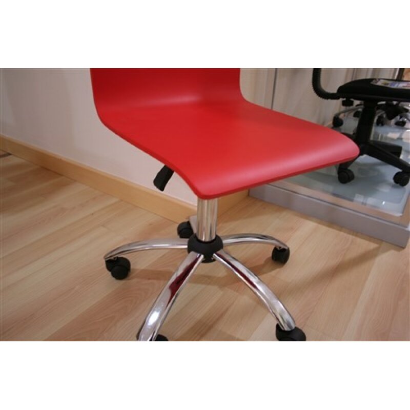 Silla estudio giratoria color rojo
