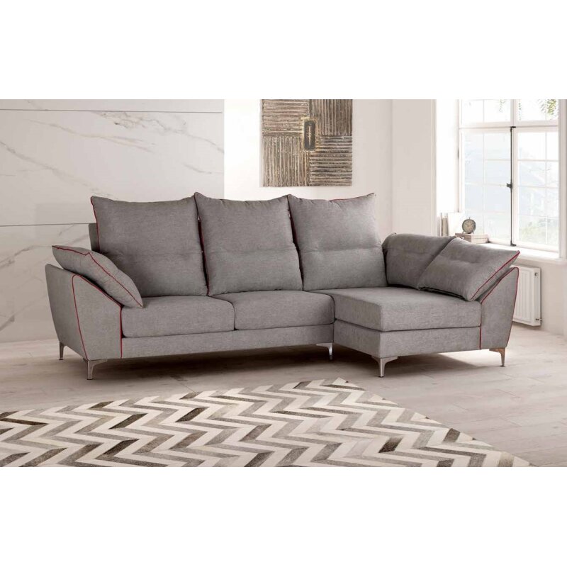 Sofa Cheislongue 3 metros deslizante/reclinable actual