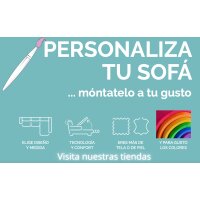 Sofá 3 plazas + Chaise Longue color plata