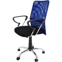 Silla de estudio infantil juvenil con asiento textil y respaldo en rejilla transpirable. Disponible en 3 colores.