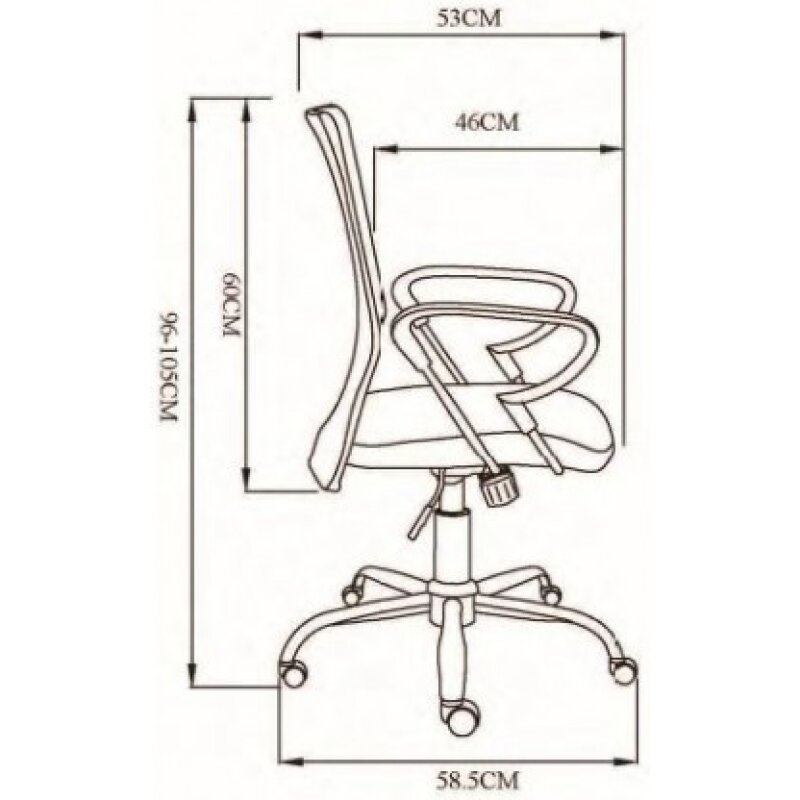 Silla de estudio infantil juvenil con asiento textil y respaldo en rejilla transpirable. Disponible en 3 colores.