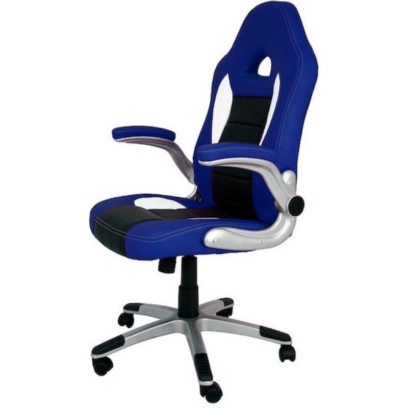 Silla de estudio infantil juvenil tipo gaming con asiento símil piel.