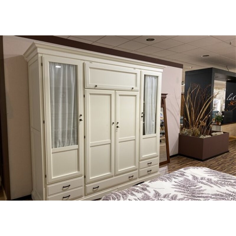 Armario 4 puertas Color Blanco Lino.
