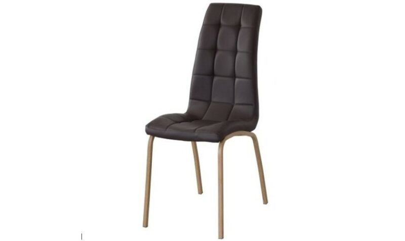Silla piel en color Chocolate (vienen en pack de 4 indivisible)