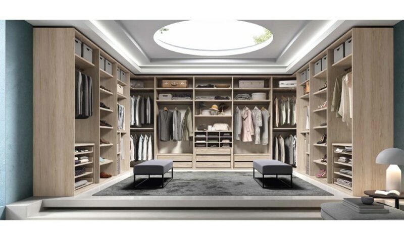 Vestidor en color madera Habana altura 240 cm