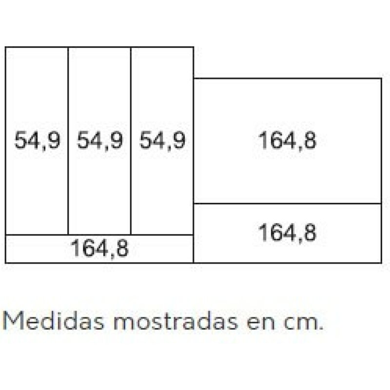 Mueble de comedor con estanterías y una vitrina en color marrón iron - duna