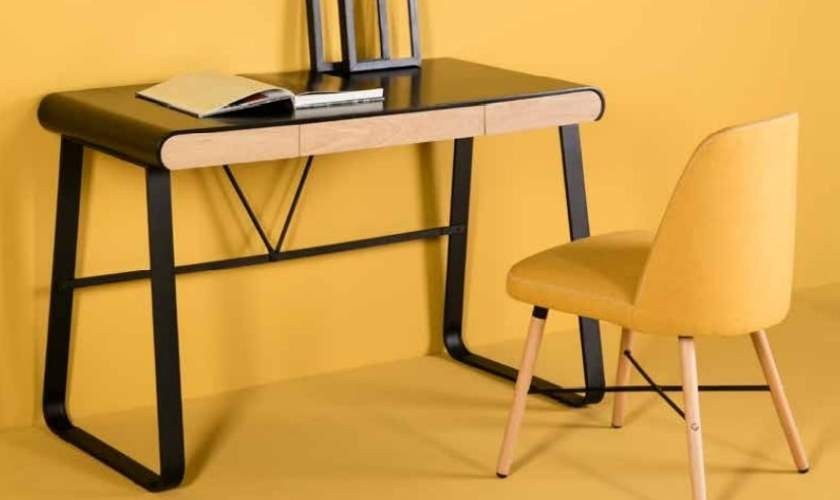 Mesa de escritorio de diseño actual 110x55x76 cm - Imagen 3