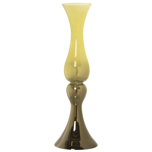 Jarrón de cristal dorado 69 cm