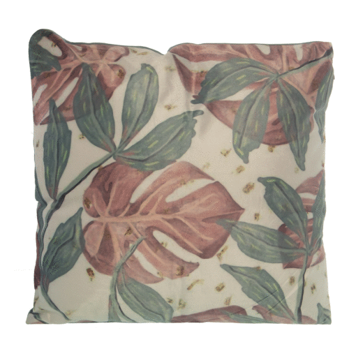 Cojín 45x45 cm terciopelo floral