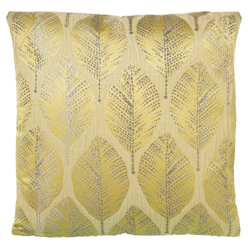Cojín 43x43 poliester amarillo o gris