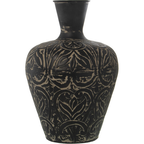 Paragüero cerámica marrón/oro ø22X46 cm - Hermógenes