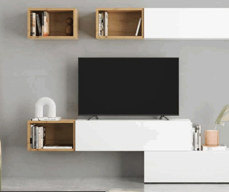 Muebles modulares de salón minimalista - Imagen 2