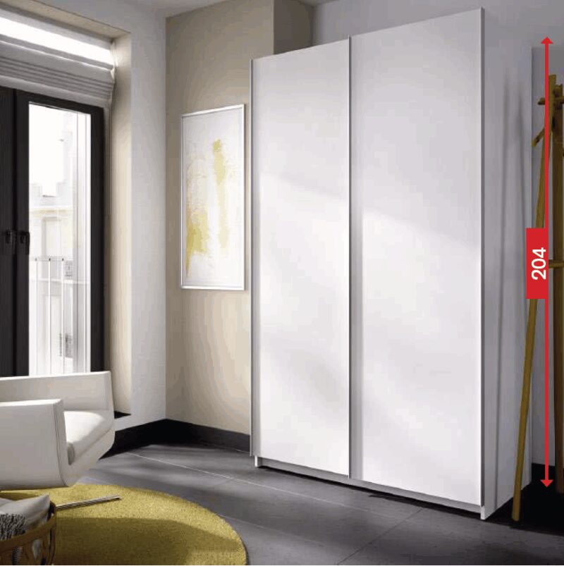 Armario con puertas correderas perfiles de aluminio