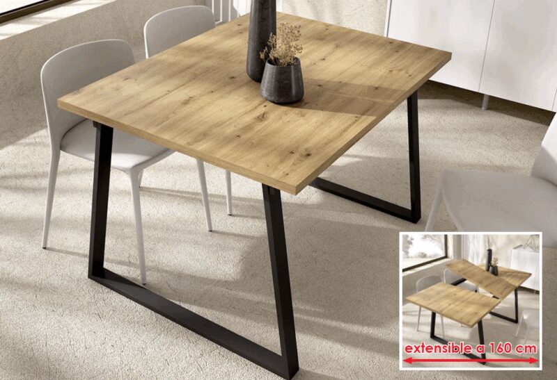 Mesa extensible para comedor rectangular Aran - Imagen 2