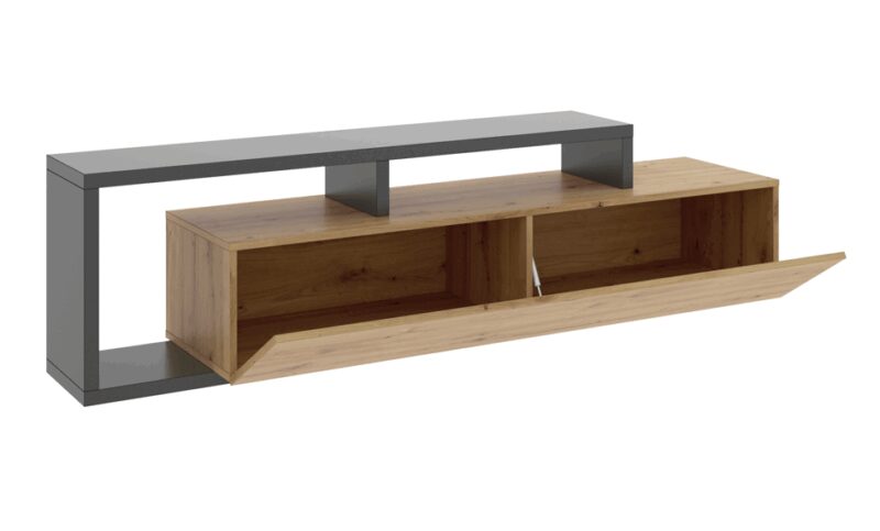 Mueble bajo TV compacto para televisor de hasta 65” - Imagen 3