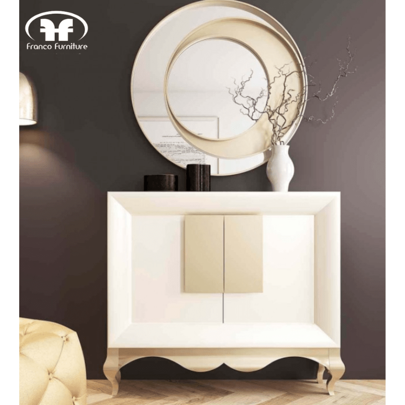 Mesita de noche blanca - Franco Furniture