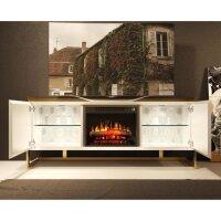 Mueble TV Gold con chimenea Franco Furniture :: Mobel K6