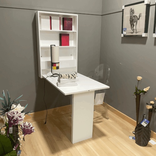 Mesa convertible blanca outlet