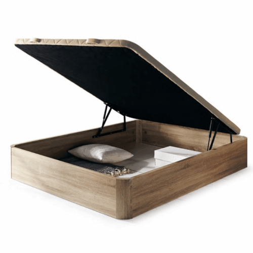 Canapé de madera Goya con tapa 3D tapizada