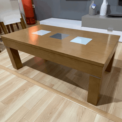Mesa de centro elevable color cerezo outlet