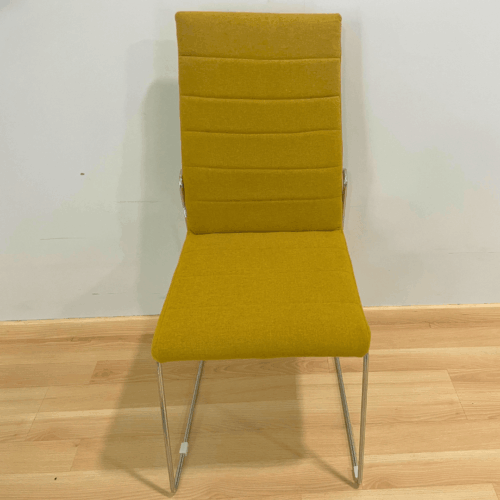 Pack 4 sillas de comedor color mostaza outlet