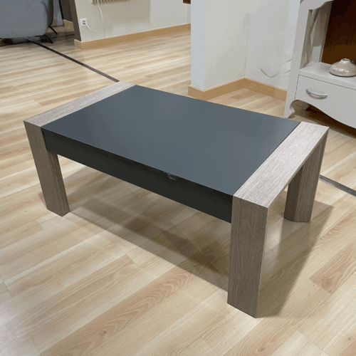 Mesa de centro elevable roble/grafito outlet