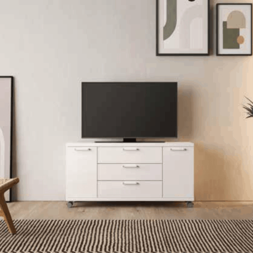 Mueble de TV con 2 cajones + 2 puertas