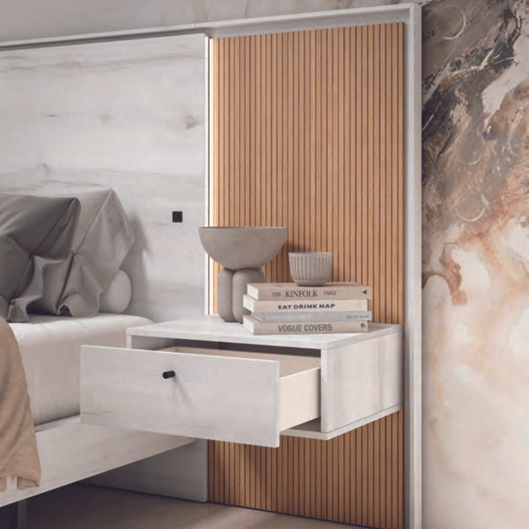Cabecero para cama de matrimonio + 2 mesitas - Imagen 3