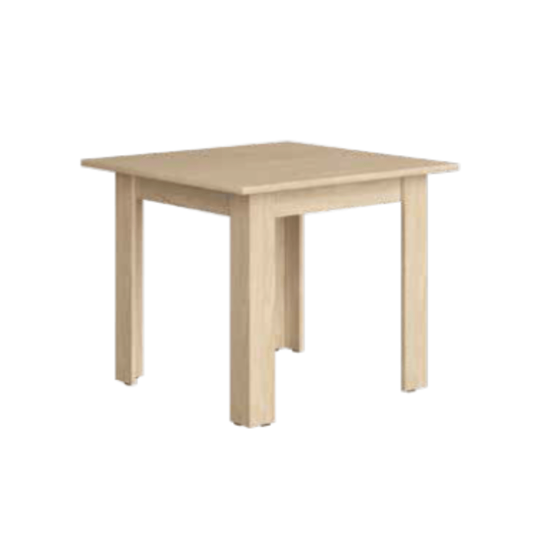 Mesa cuadrada fija de 90x90 cm roble - Imagen 2