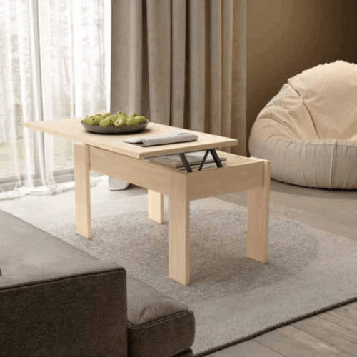 Mesa de centro elevable color alpin