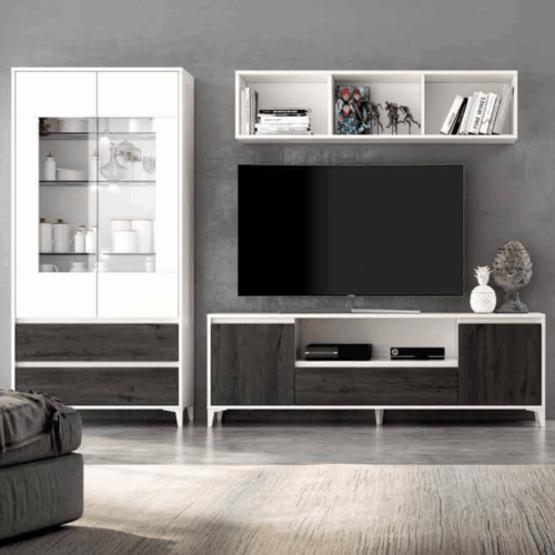 Composición de salón soul blanco/ebony
