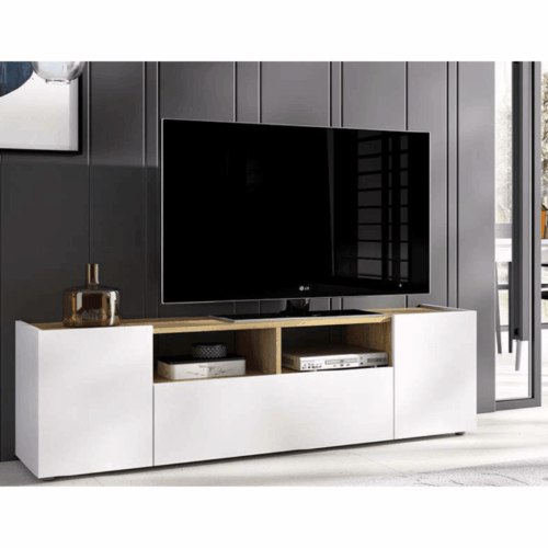 Mueble bajo de TV blanco/nordic