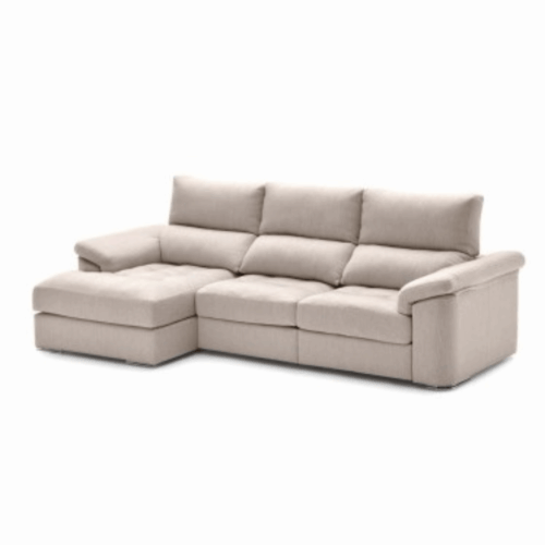Sofa 3 plazas chaiselongue + asientos deslizantes + reclinable