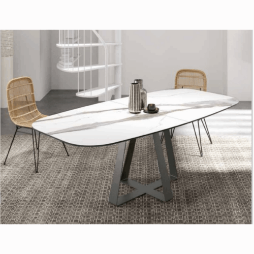Mesa de comedor extensible diferentes acabados