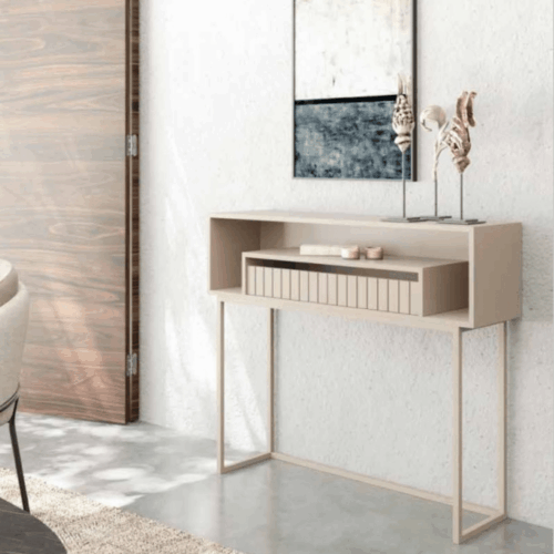 Consola 110x30x80 combinada con metal