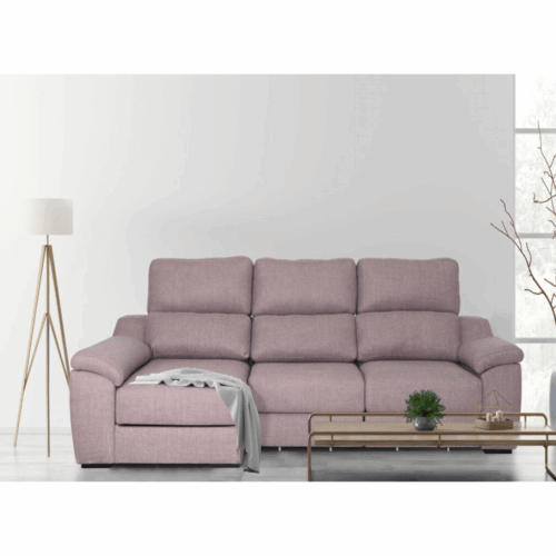 Sofá 3 plazas chaiselongue + brazos arcón Welkome