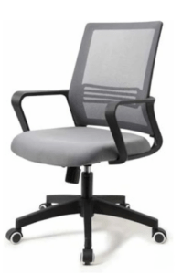 Mueble de oficina moderno: silla ergonomica gris