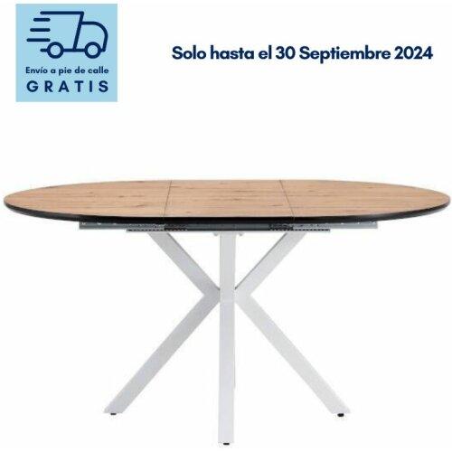 Mesa de comedor extensible redonda