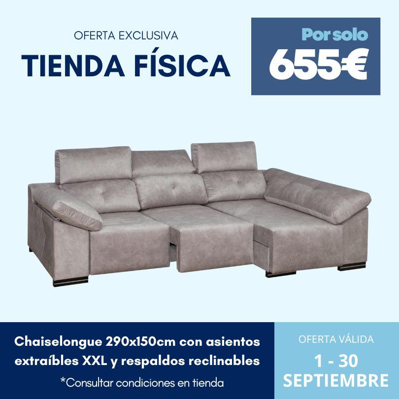 chaiselongue 290cm oferta