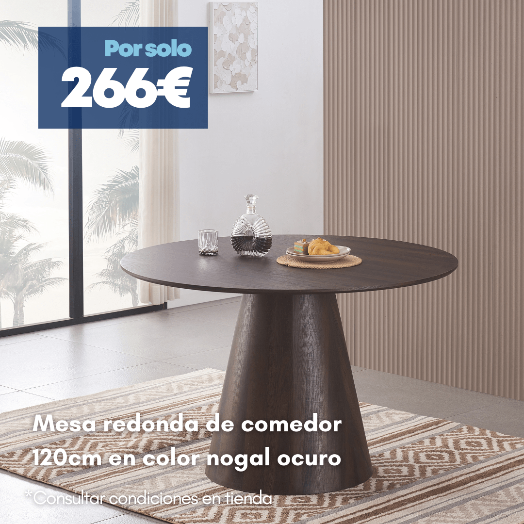 mesa de comedor redonda 120cm