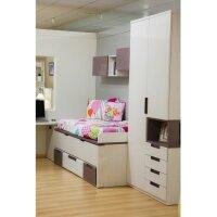 dormitorio juvenil con zona de estudio y armario