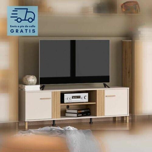 Mueble TV 163cm roble artisán cashmere