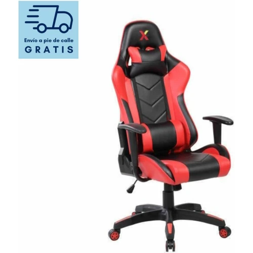 silla gaming ergonomica de oficina roja y negra